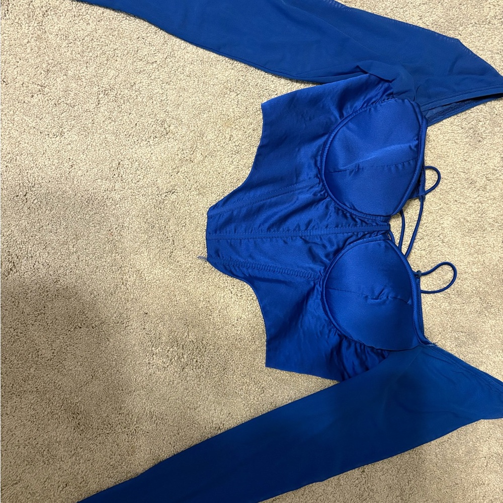 Elegant Blue Women's Bustier
